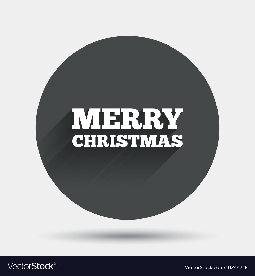 Merry christmas text sign icon present symbol