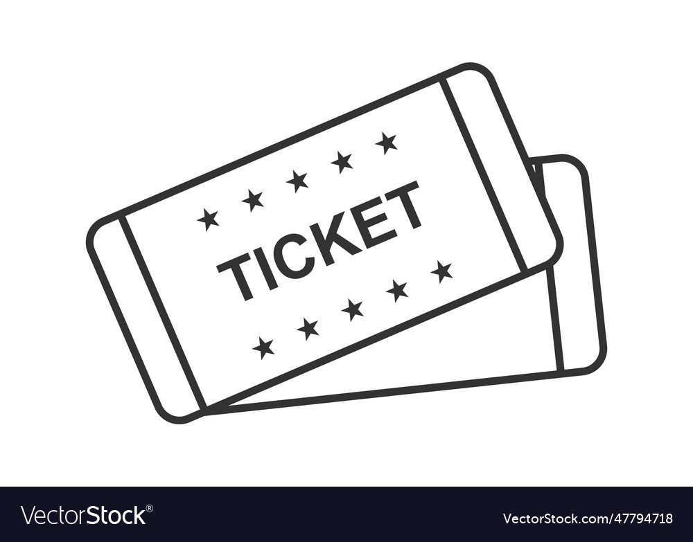 Two Retro Tickets Stub Royalty Free Vector Image