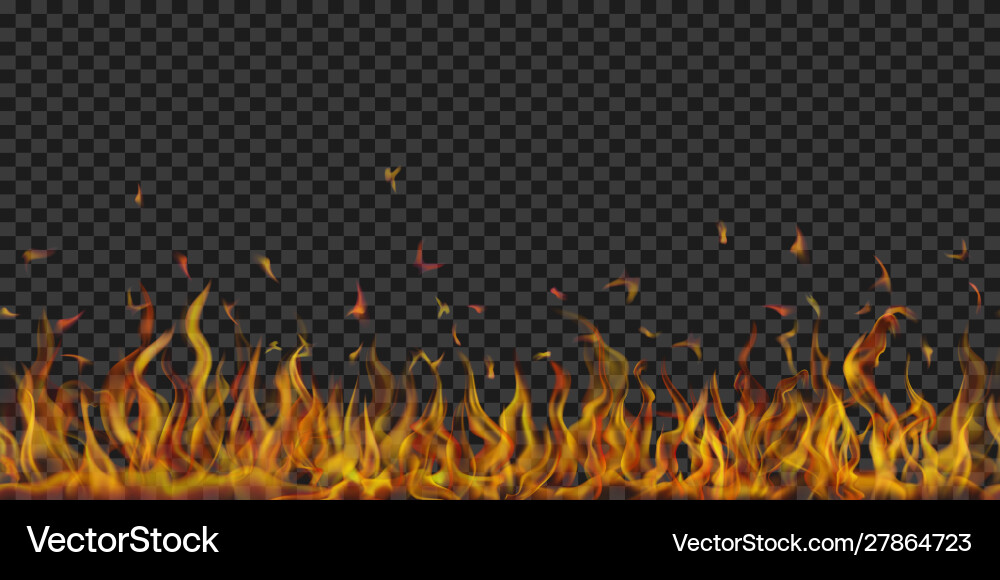Background fire flames Royalty Free Vector Image