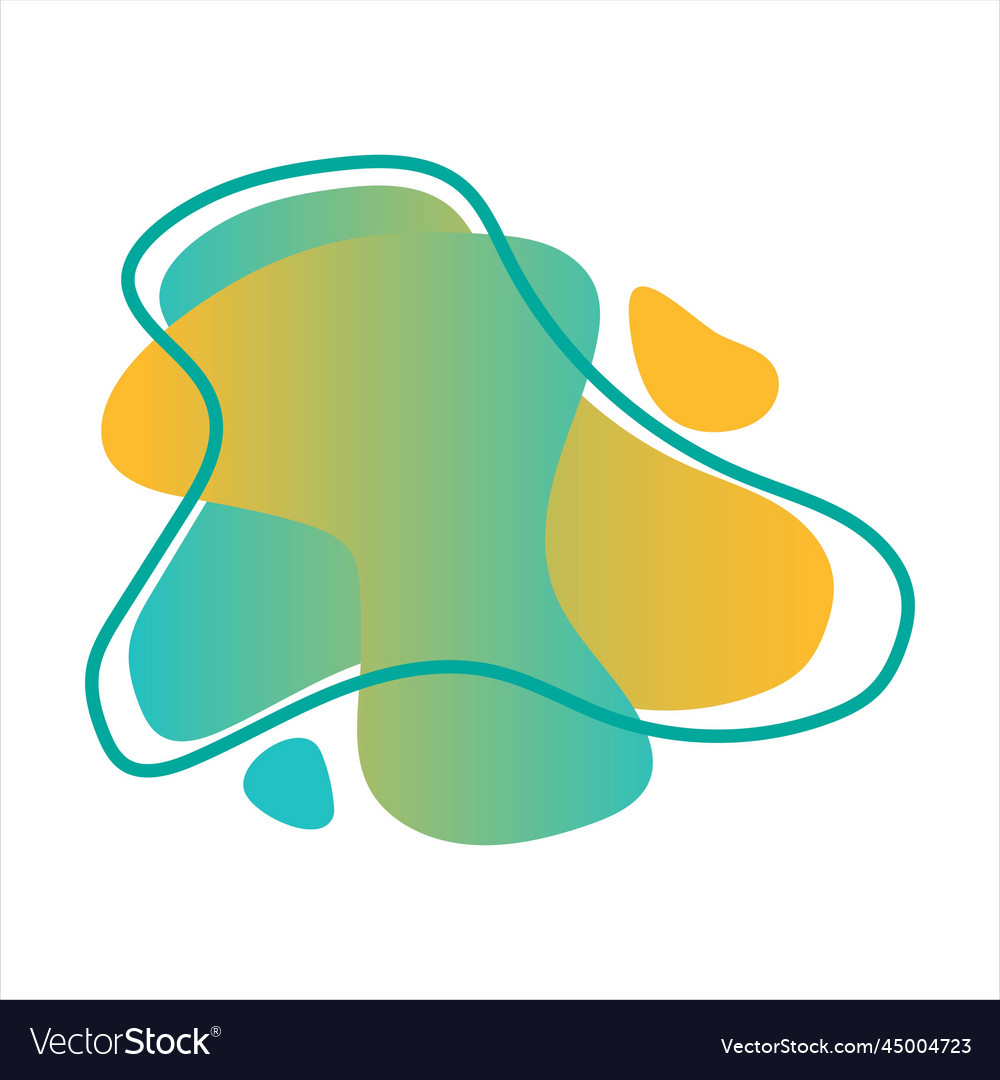 Blob gradient for template vector image Blob gradient for template