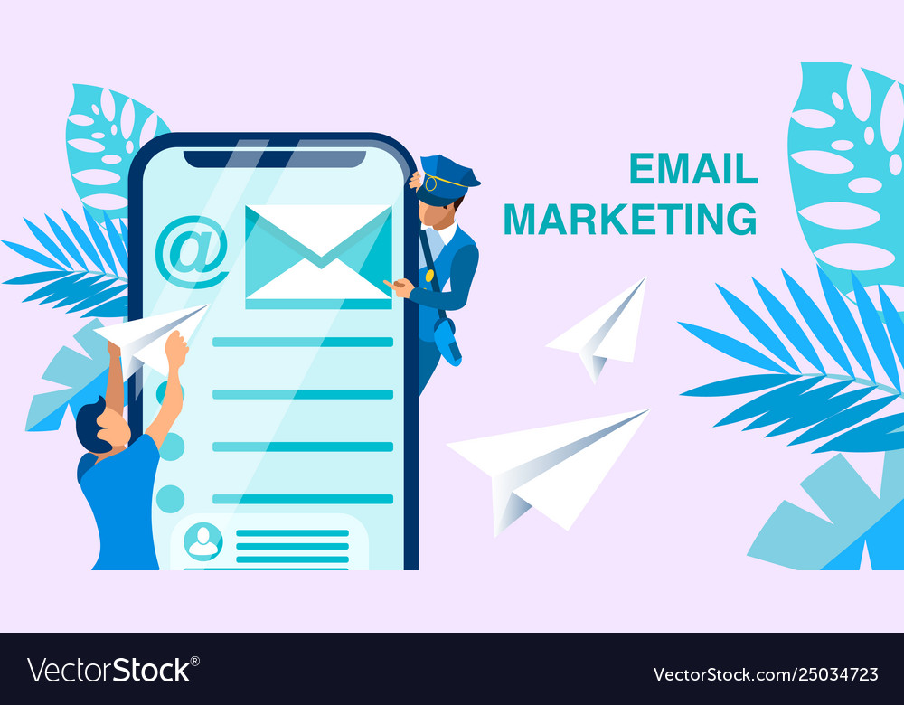 Email Marketing Business Banner Concept Royalty Free Vector