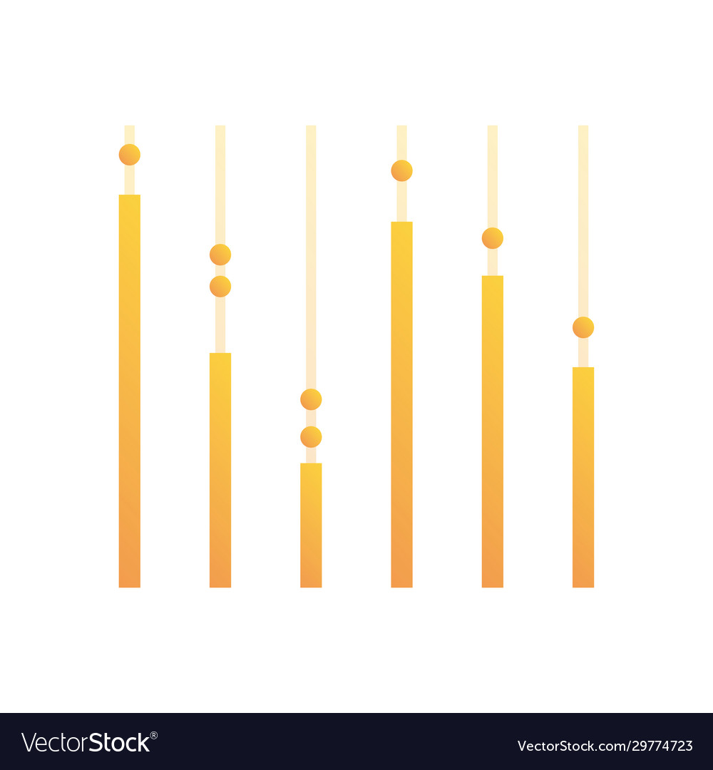 Isolated wave gradient style icon design