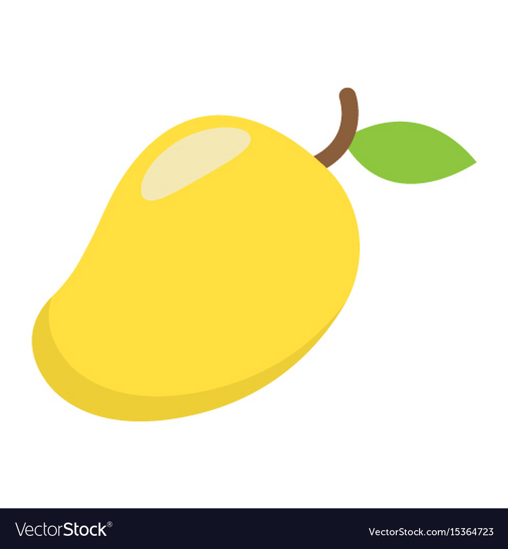 Mango flat icon fruit and tropical