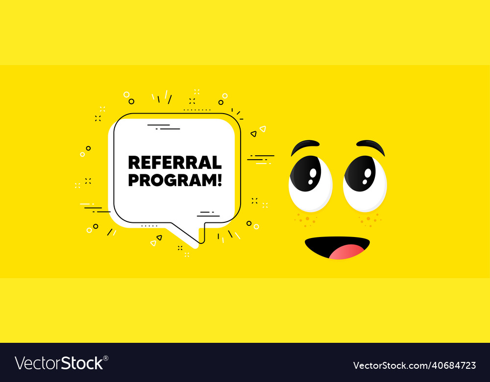 Referral program symbol refer a friend sign Vector Image