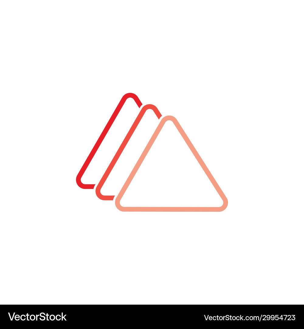 Triangle line motion gradient logo Royalty Free Vector Image