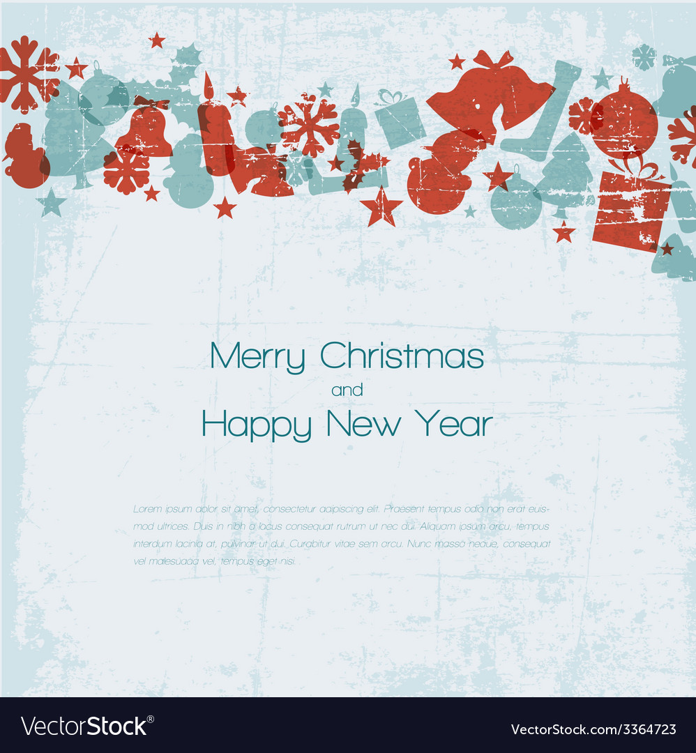 Vintage Christmas Grunge Card