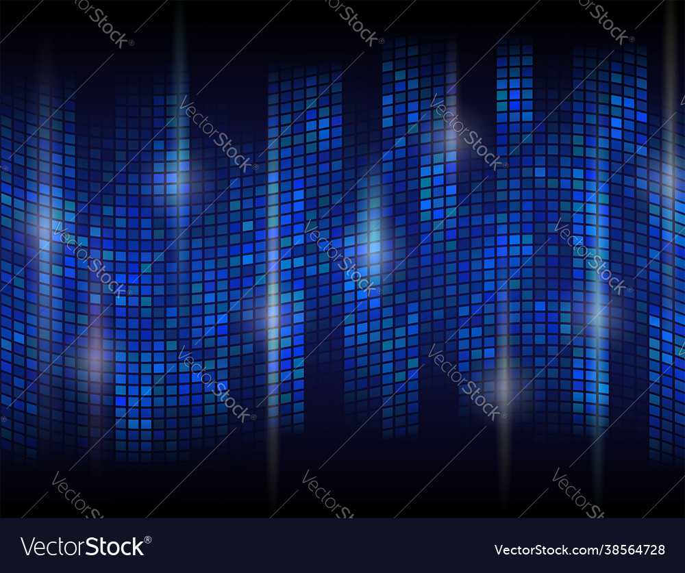 Abstract dark background with undulating mosaic