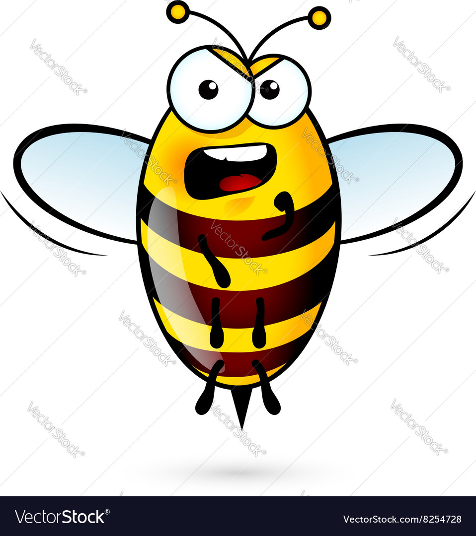 Cartoon bee Royalty Free Vector Image - VectorStock