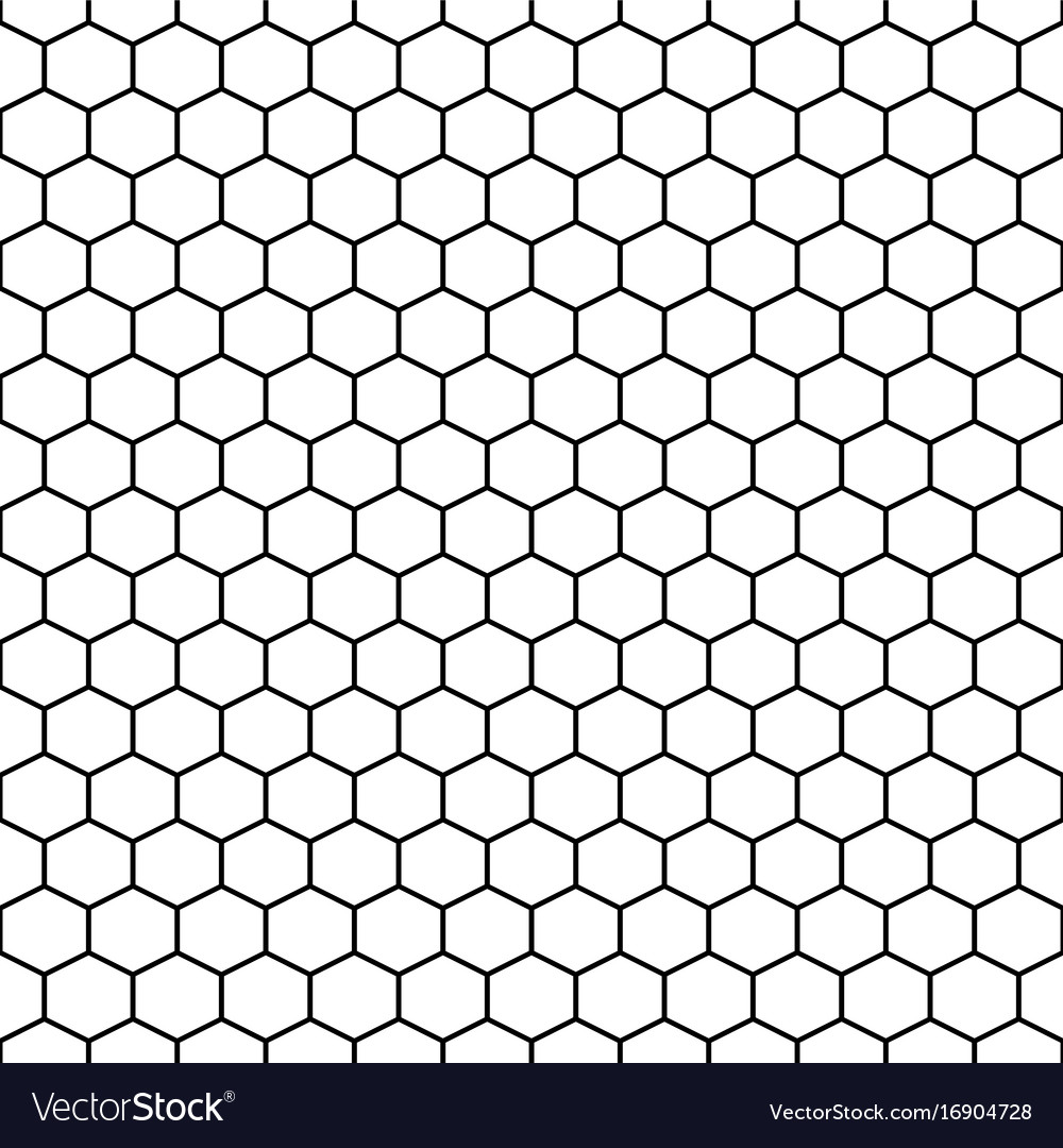 hexagon grid cells seamless pattern royalty free vector vectorstock