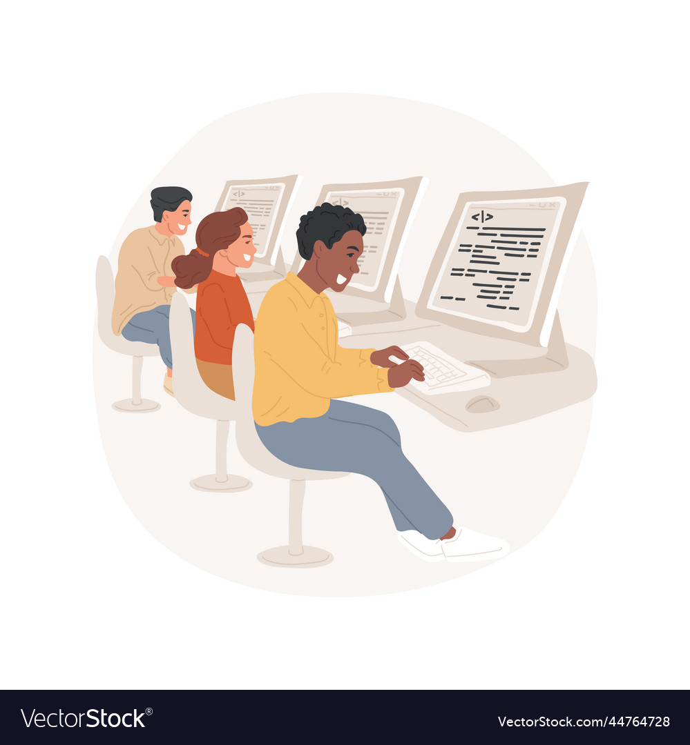 Webentwicklung und Programmiersprachen Grundlagen vector image Webentwicklung und Programmiersprachen Grundlagen