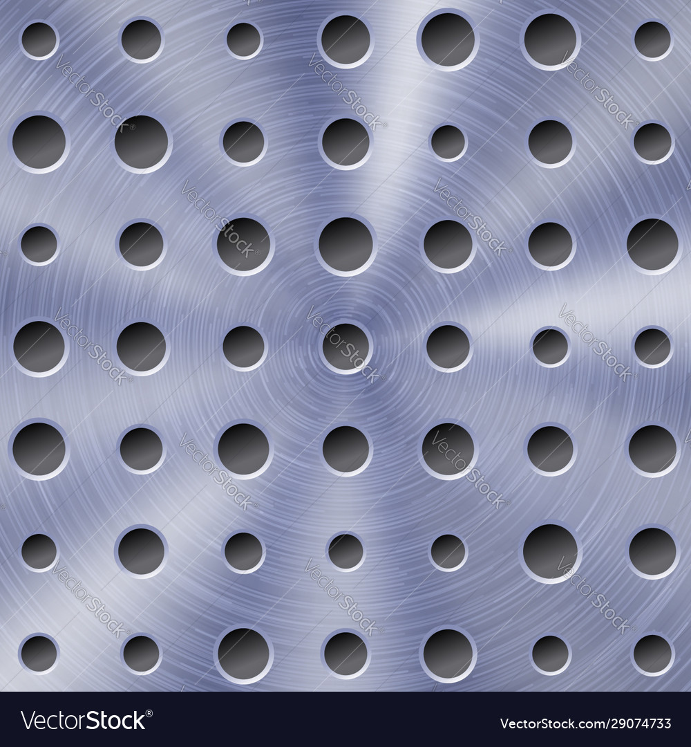 Abstract metal background with round holes