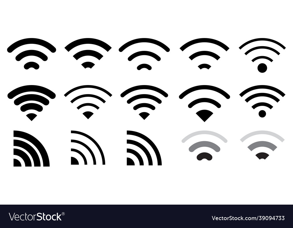 Antenna Wifi Netzwerk Kontakt Icon gesetzt Telefon