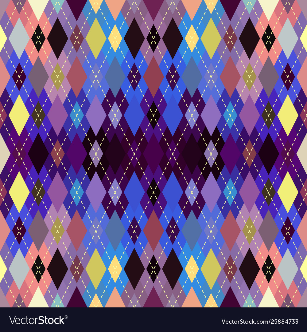 Argyle seamless pattern background vector image Argyle seamless pattern background