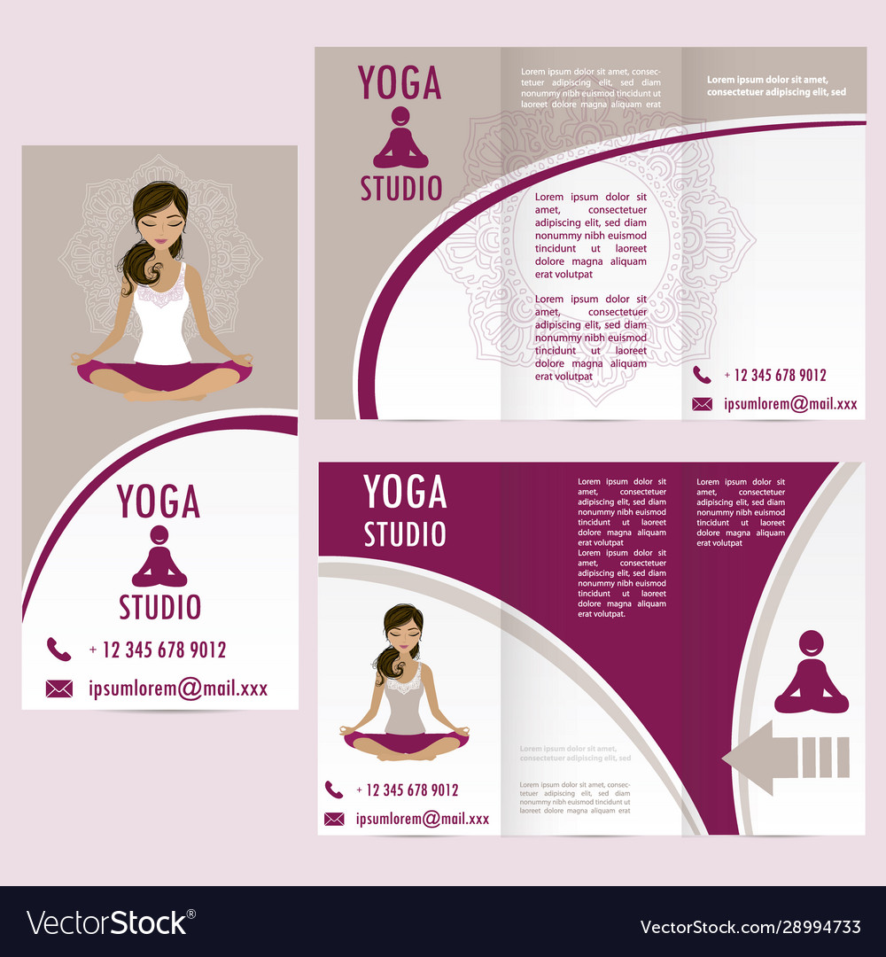 Cards for woman yoga studio