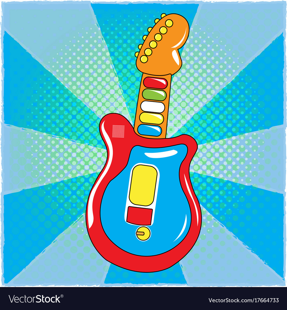 Isoliertes Gitarrenspielzeug