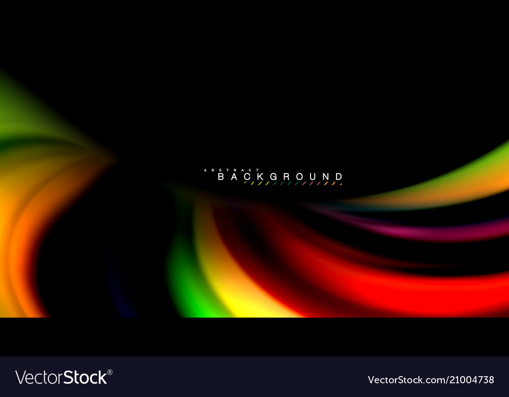 Blur color wave lines abstract background vector image Blur color wave lines abstract background