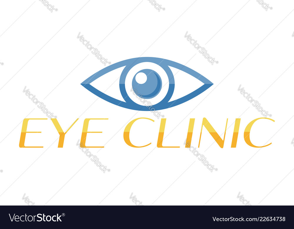 Eye logo for ophthalmology clinic
