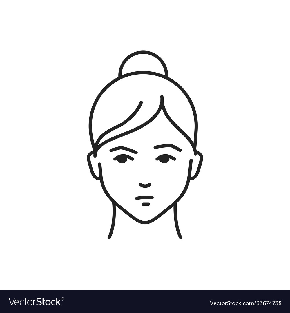 Human feeling despair line black icon face Vector Image