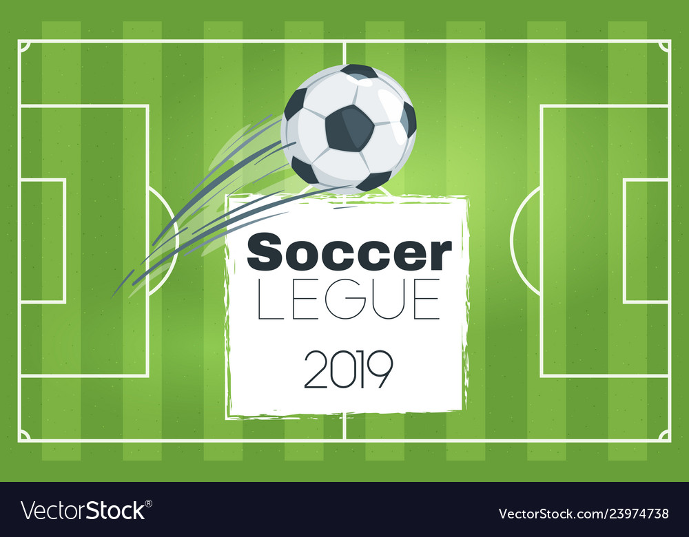 Soccer championship design element Royalty Free Vector Image