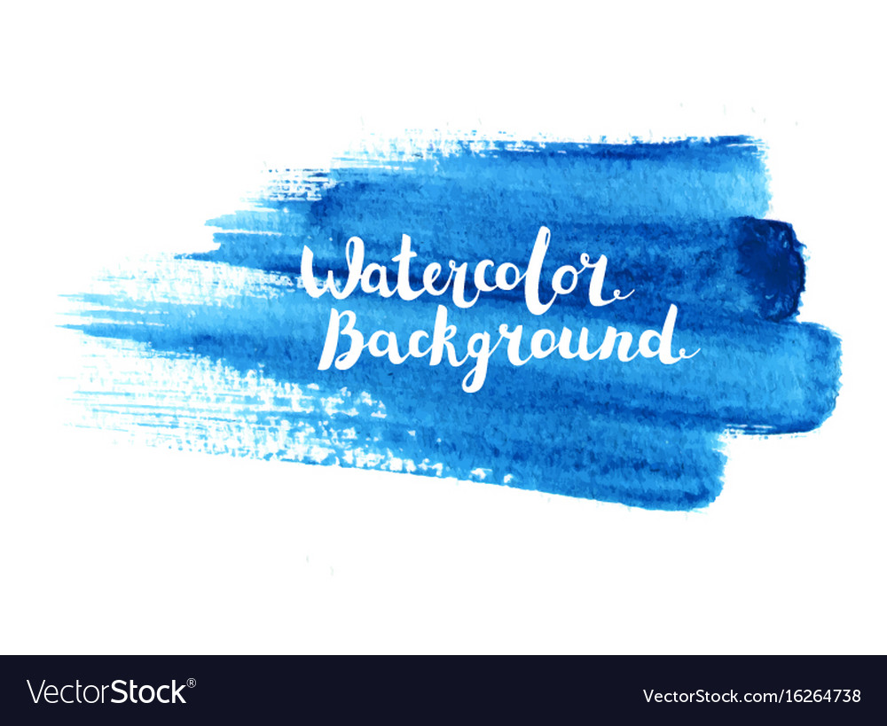 Watercolor brush stroke