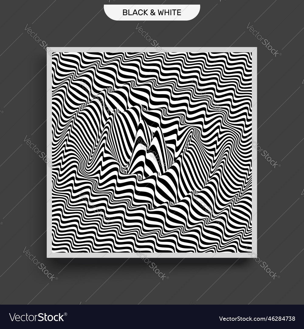 Waveform background surface distortion pattern vector image Waveform background surface distortion pattern