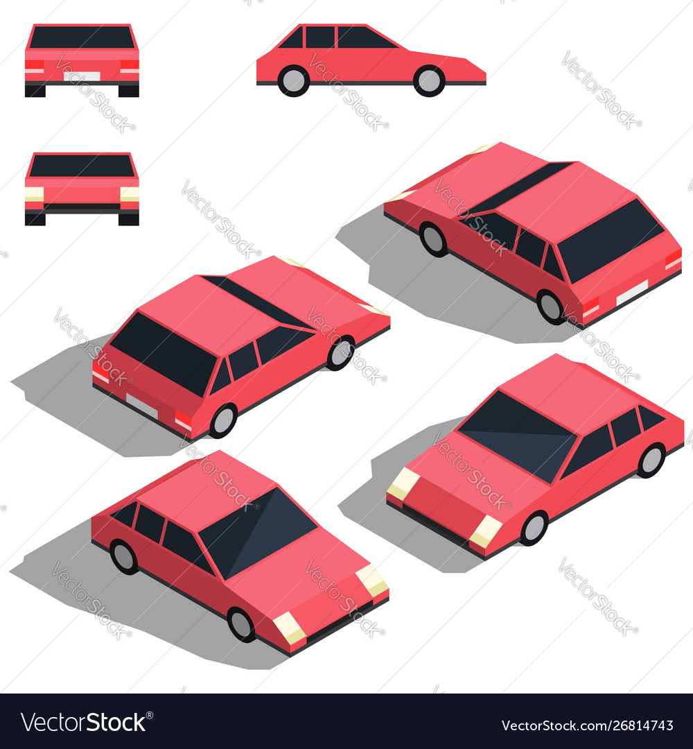 isometric car illustrator download