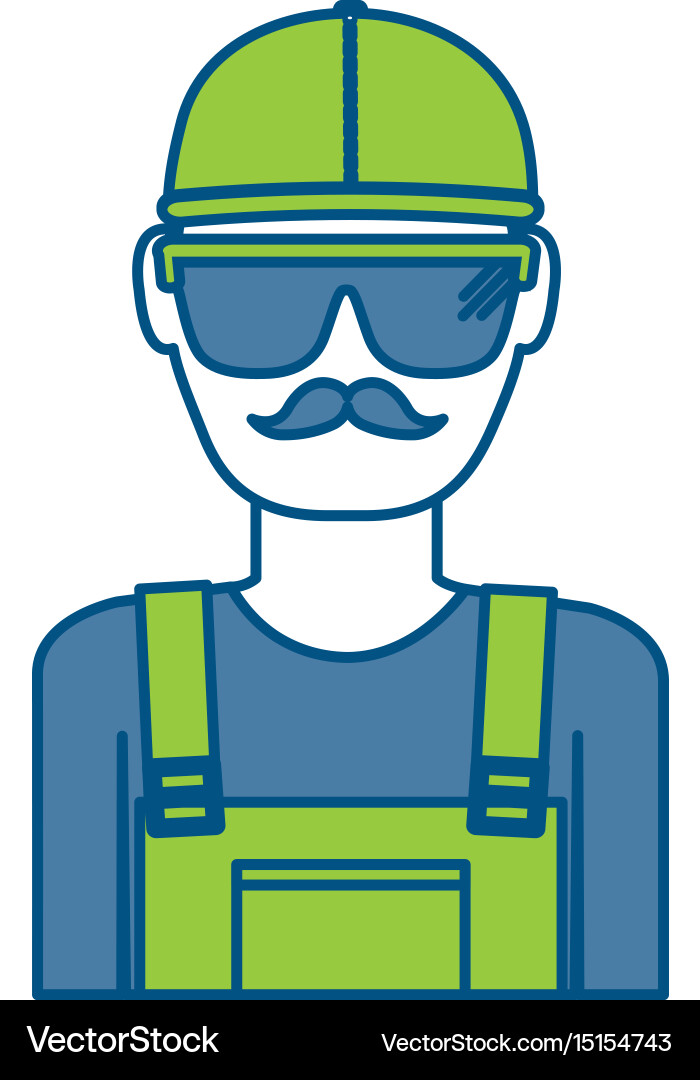 Construction worker icon Royalty Free Vector Image
