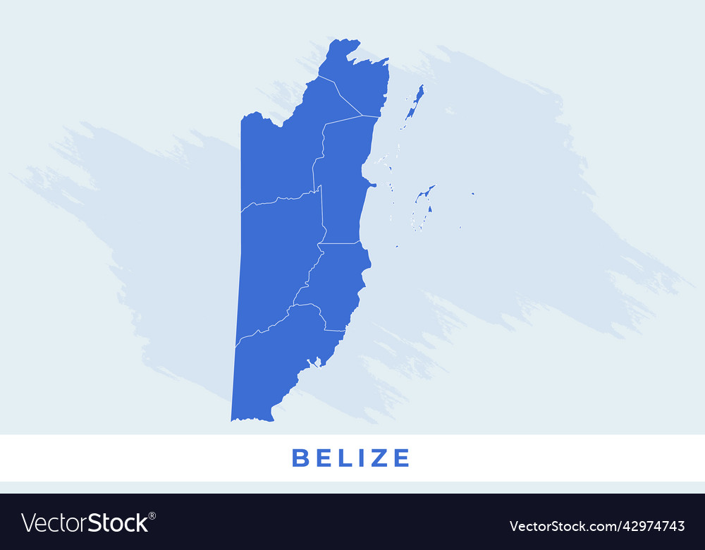 National map of belize Royalty Free Vector Image