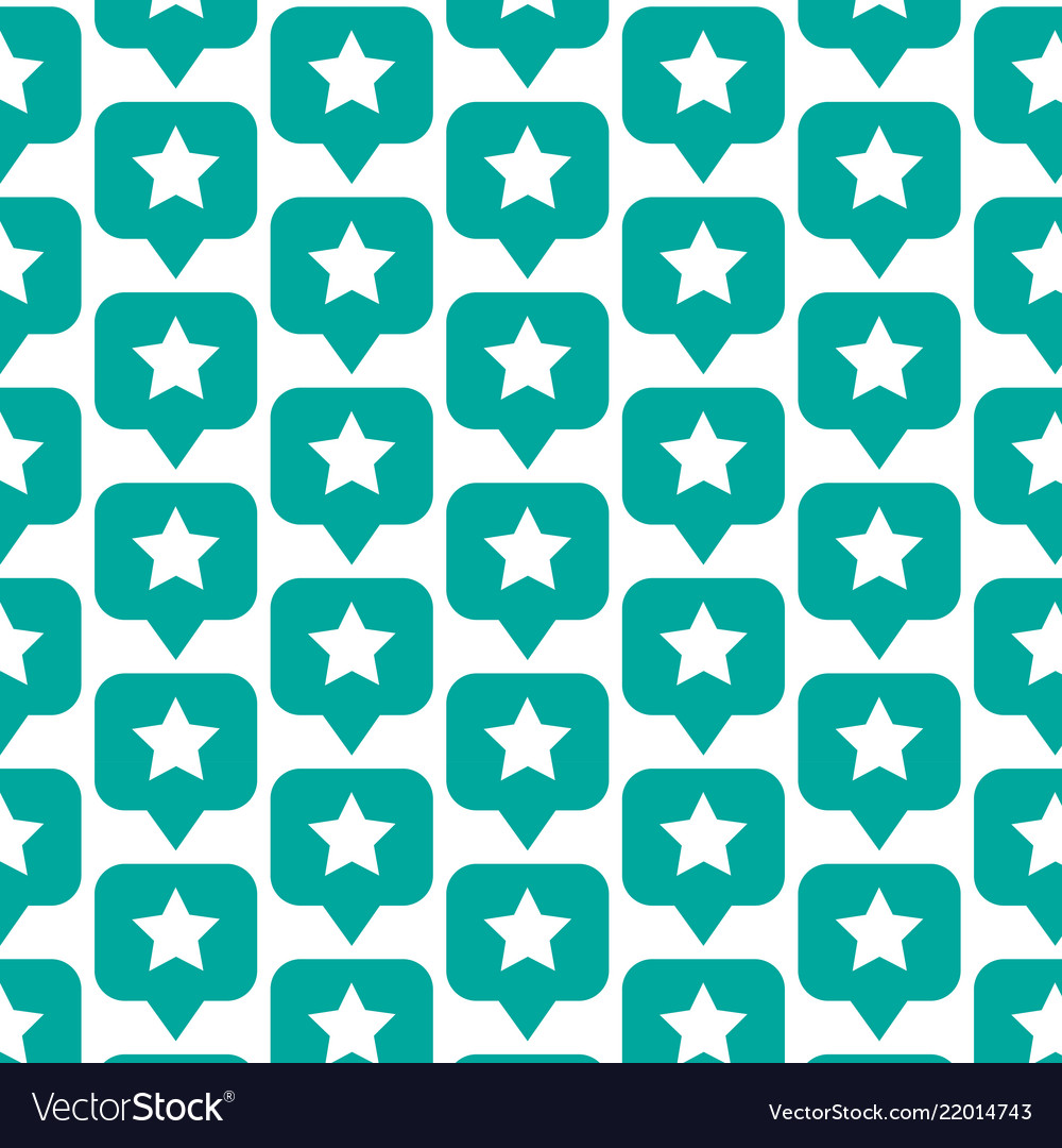 Pattern background speech bubble star icon