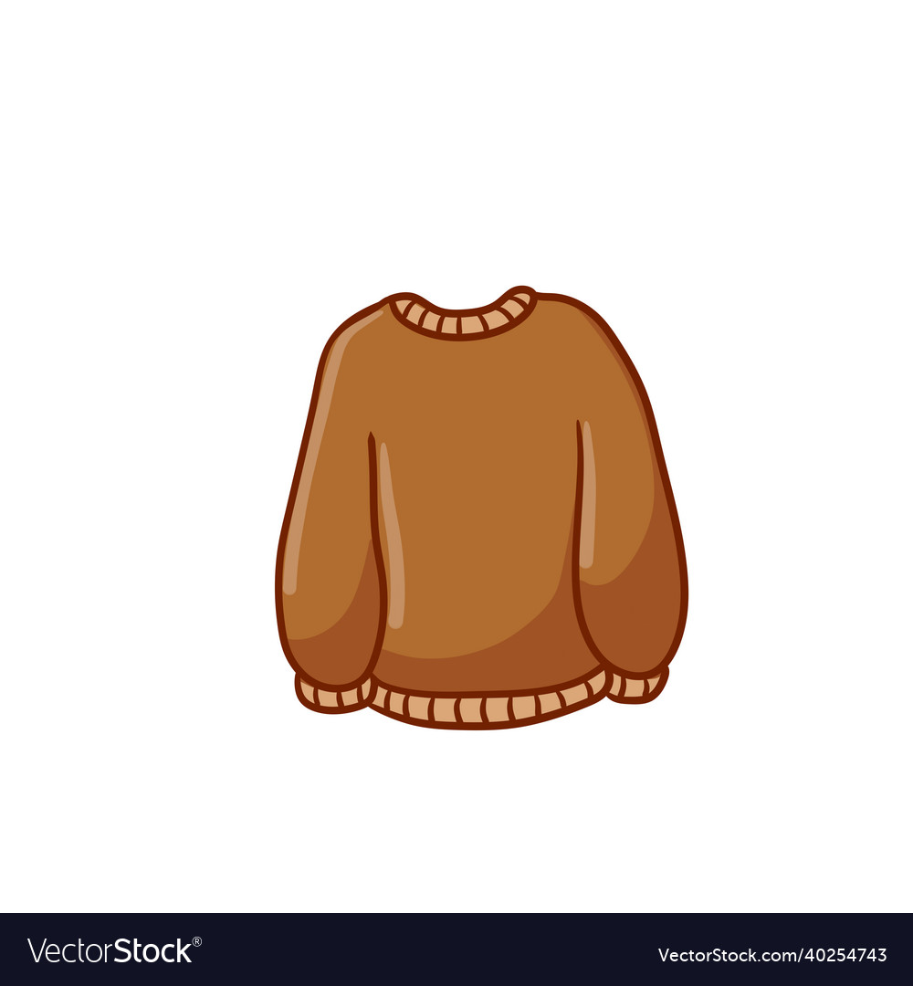 Sweater winter clothing Royalty Free Vector Image