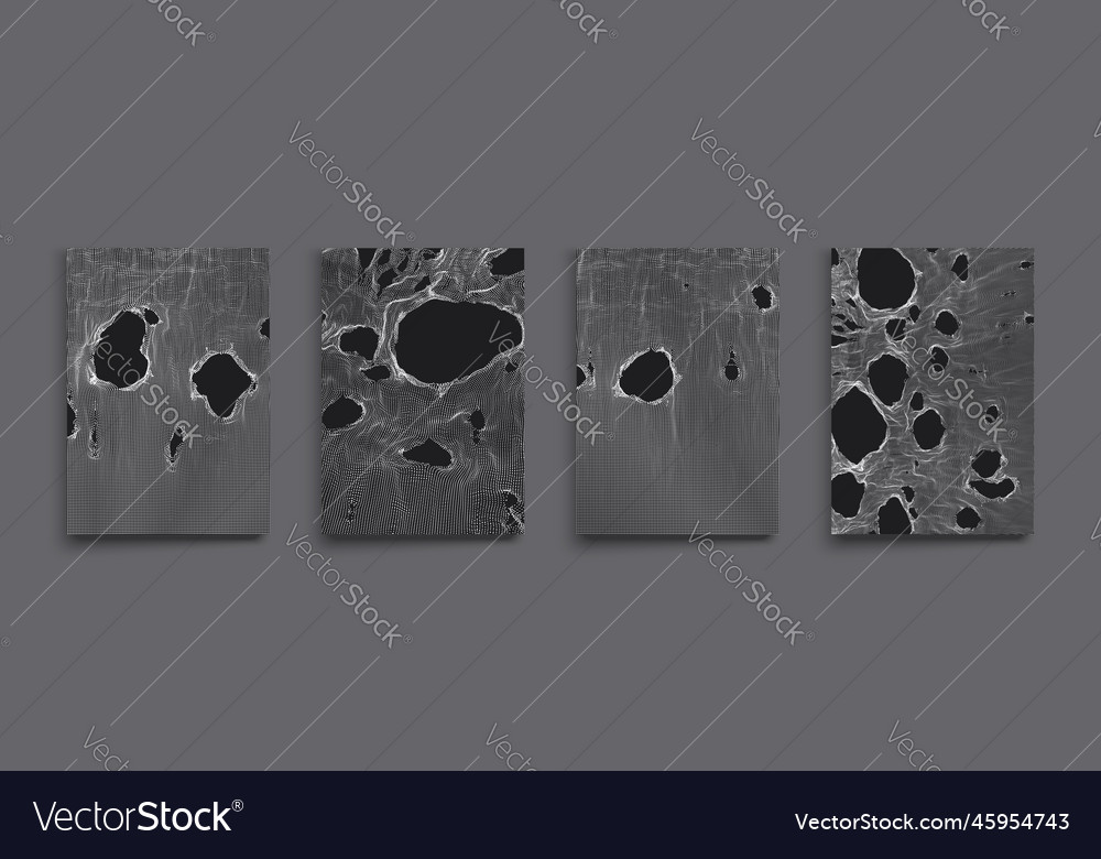 This spiderweb has been broken abstract grid vector image This spiderweb has been broken abstract grid