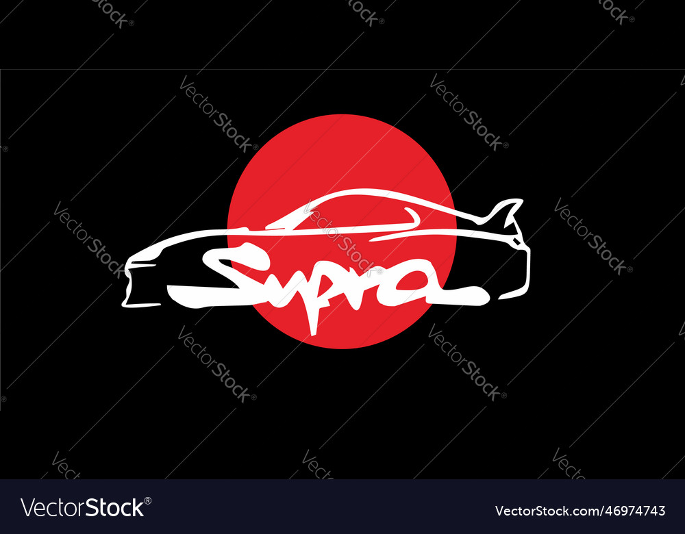 Toyota supra logo Royalty Free Vector Image - VectorStock