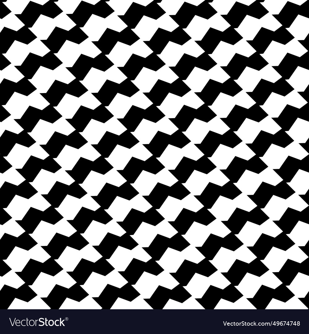 Black and white geometric seamless pattern