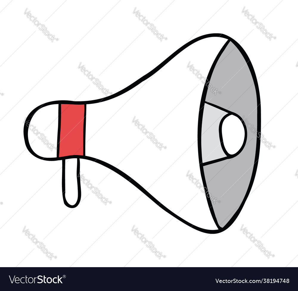 Cartoon megaphone