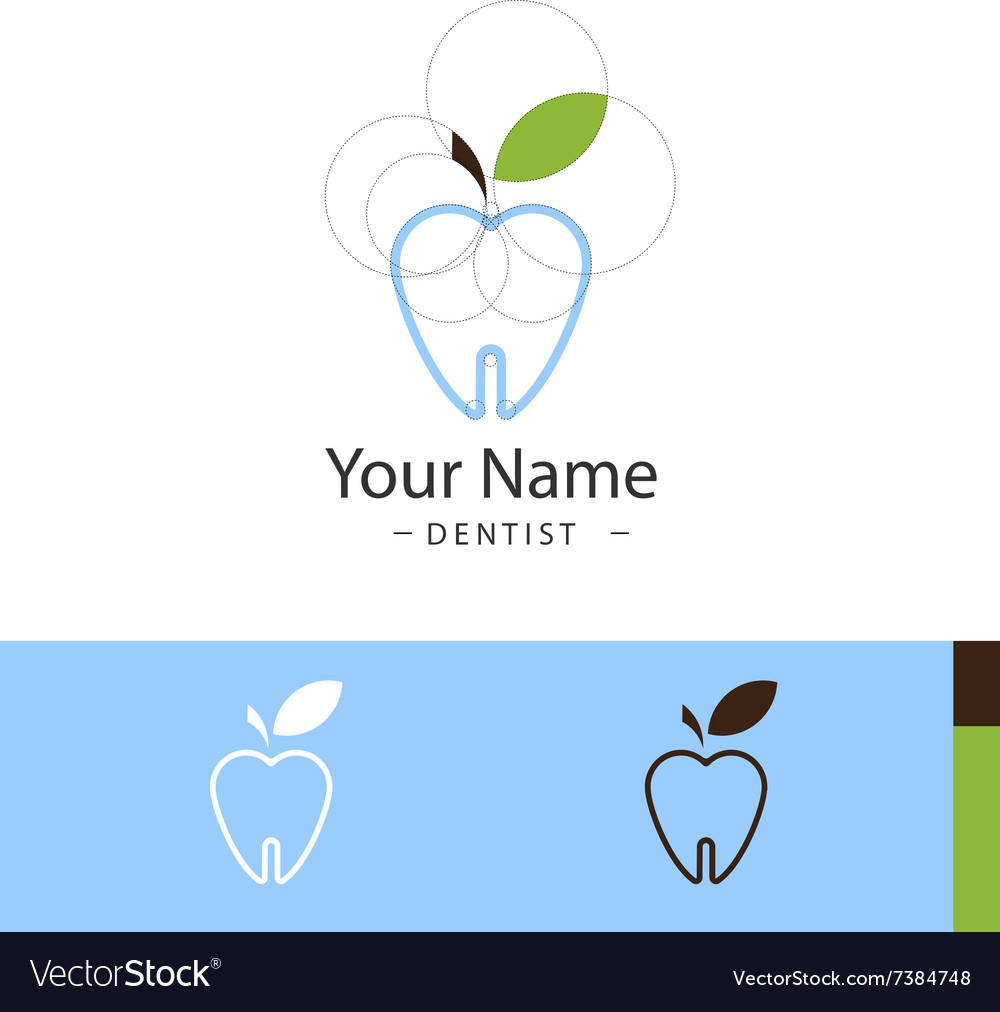 Sample Logo For Dental Surgeries Royalty Free Vector Image