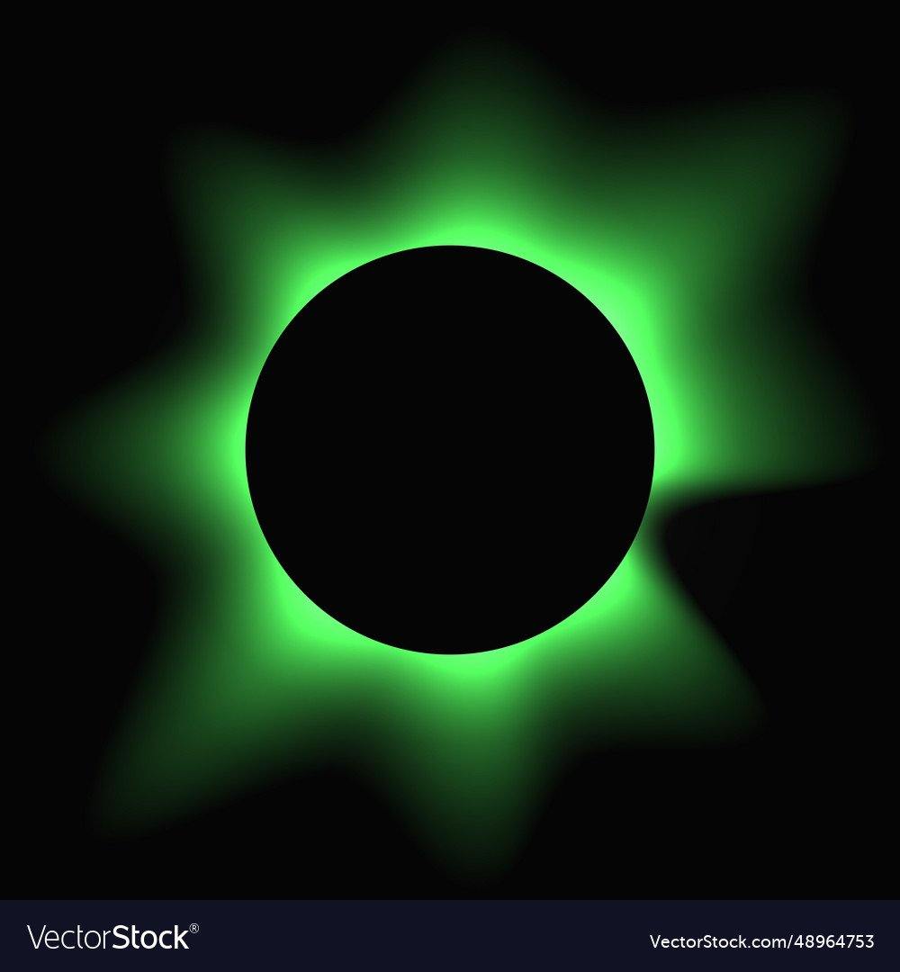 Circle illuminate light frame with color gradient vector image Circle illuminate light frame with color gradient
