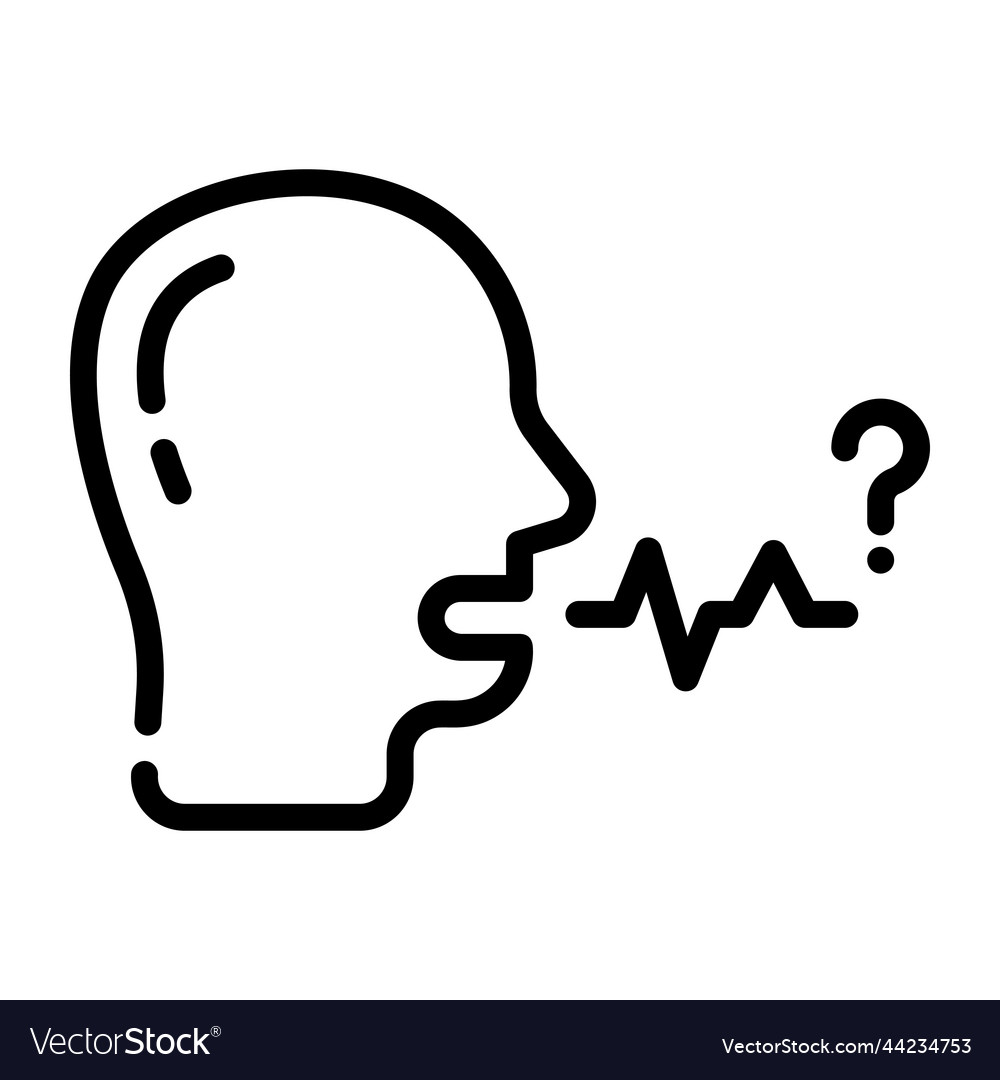 Speech impairment Royalty Free Vector Image - VectorStock