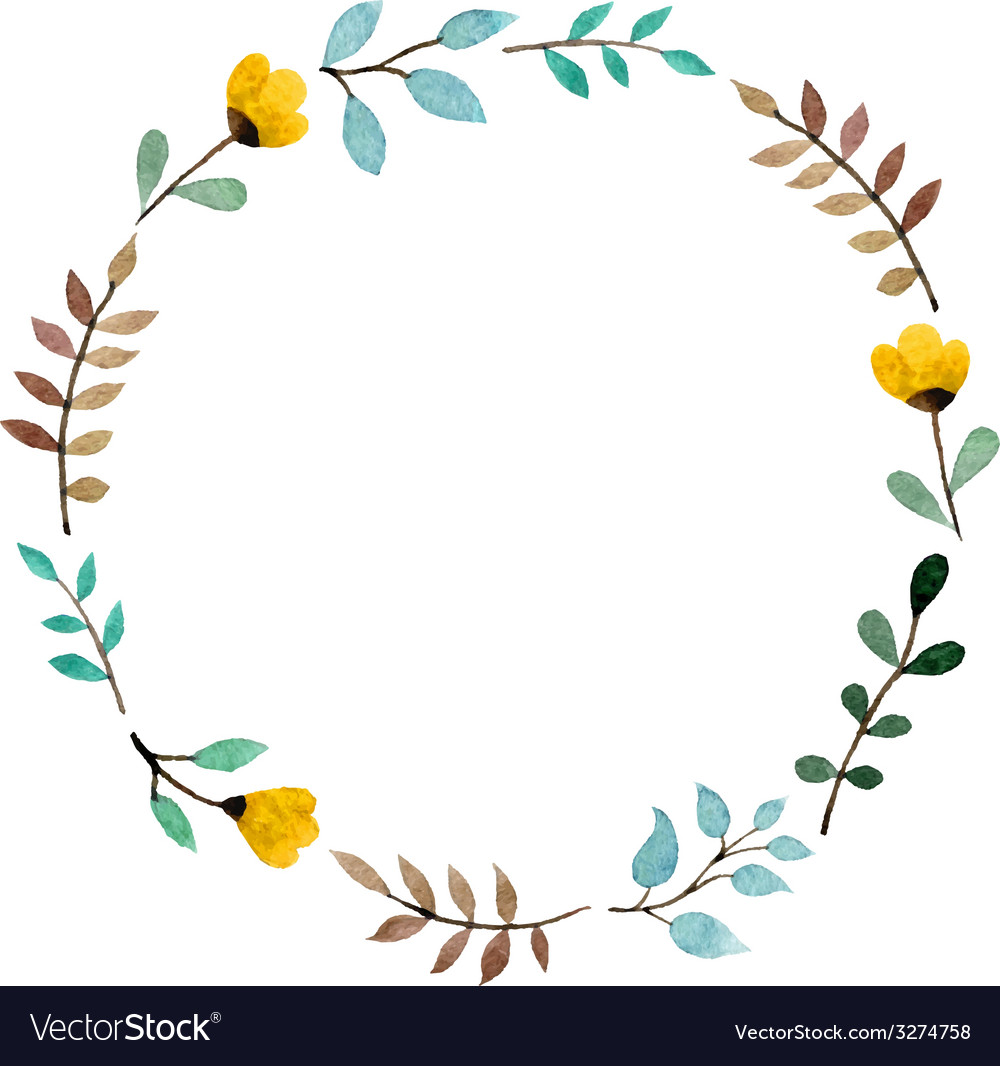 Download Floral frame Royalty Free Vector Image - VectorStock