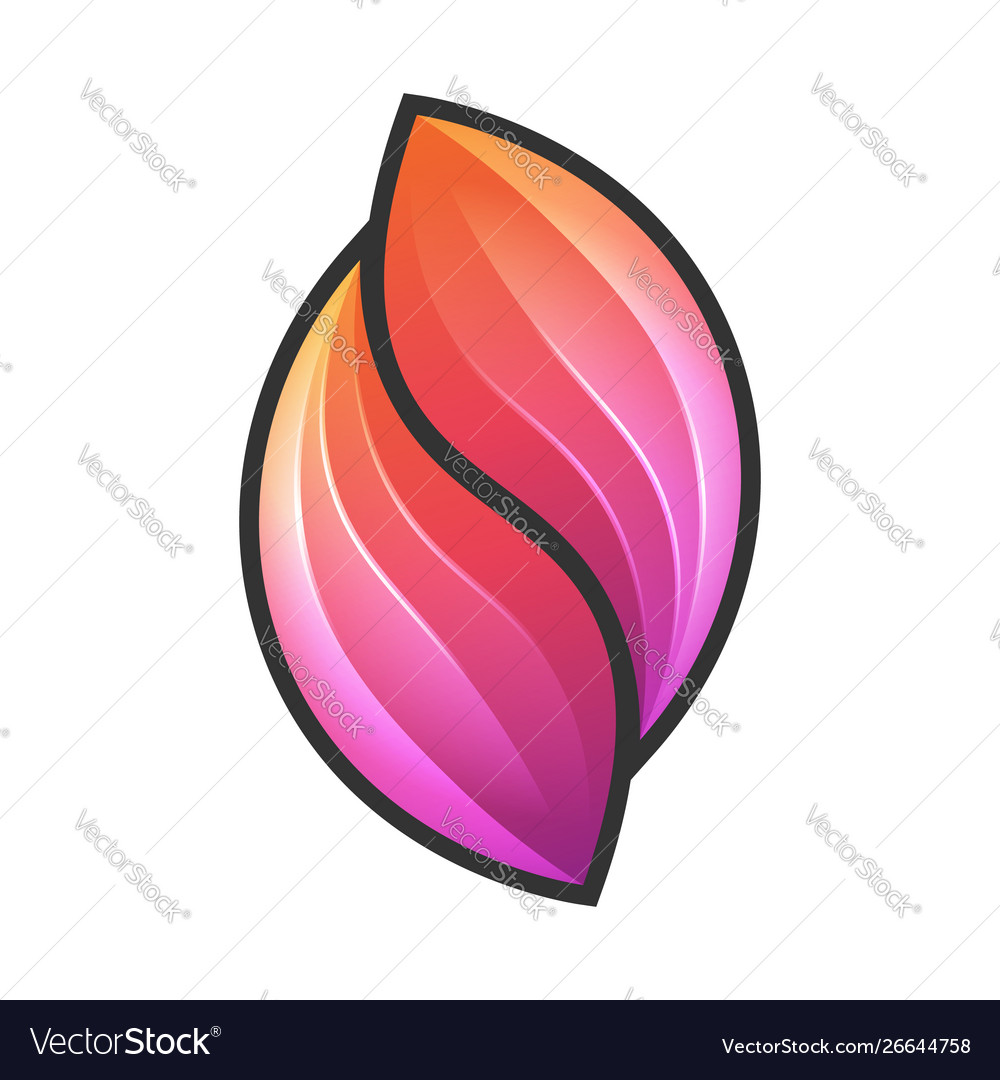 Flowers with bright colors a logo for businesses