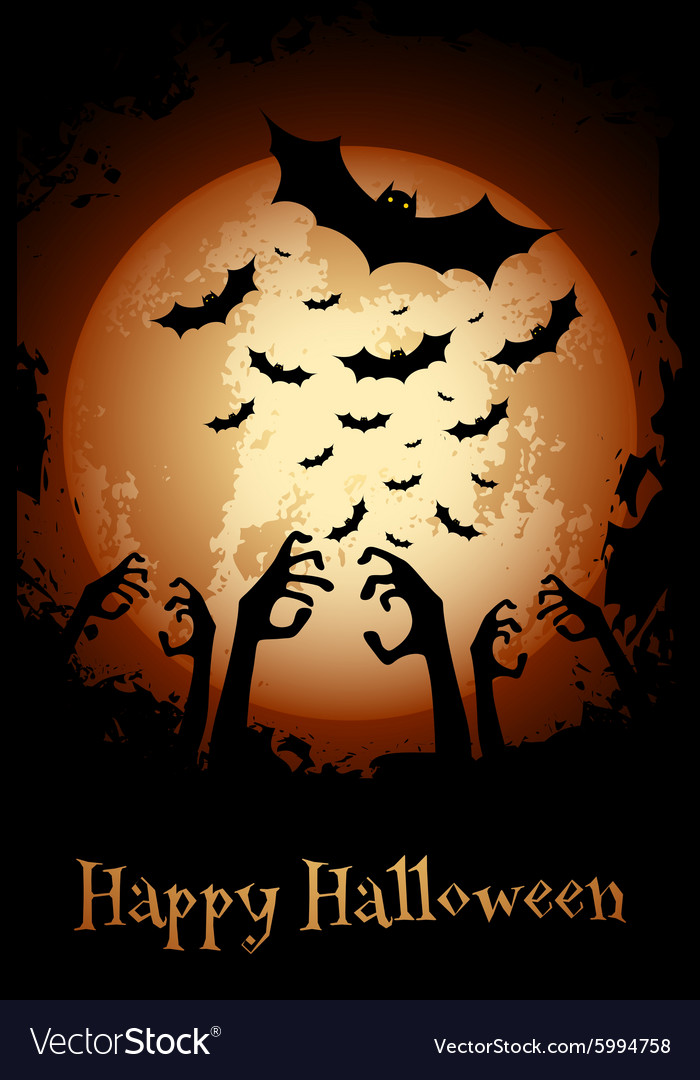 Halloween poster grungy background