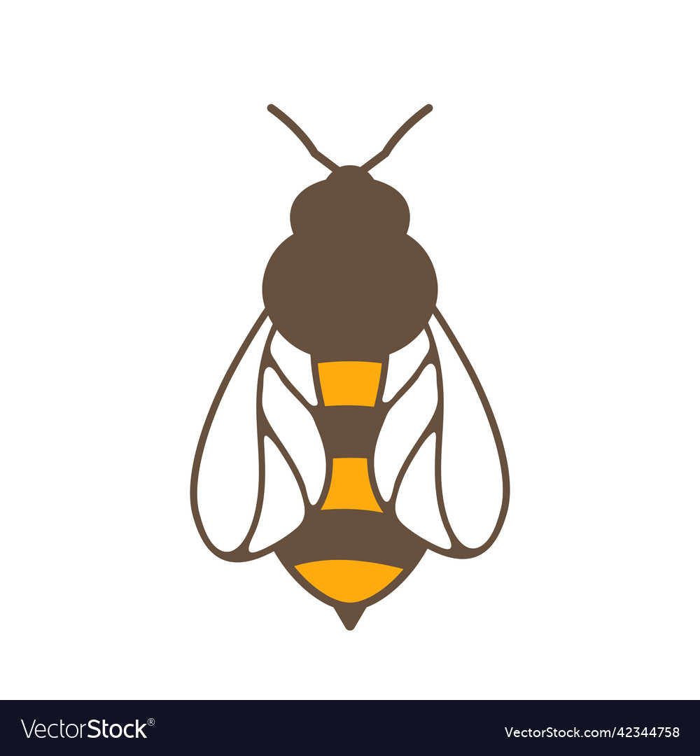 Honey bee image for food Royalty Free Vector Image