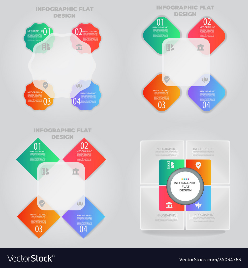 Business data visualization process chart Vector Image