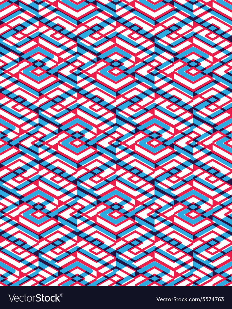 Geometric seamless pattern with transparent impose