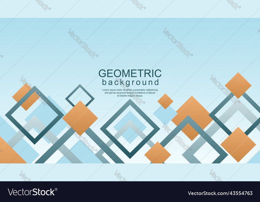 Minimal geometric background with dynamic square