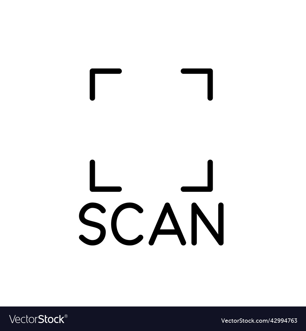 Scan a qr code frame pixel perfect editable vector image Scan a qr code frame pixel perfect editable