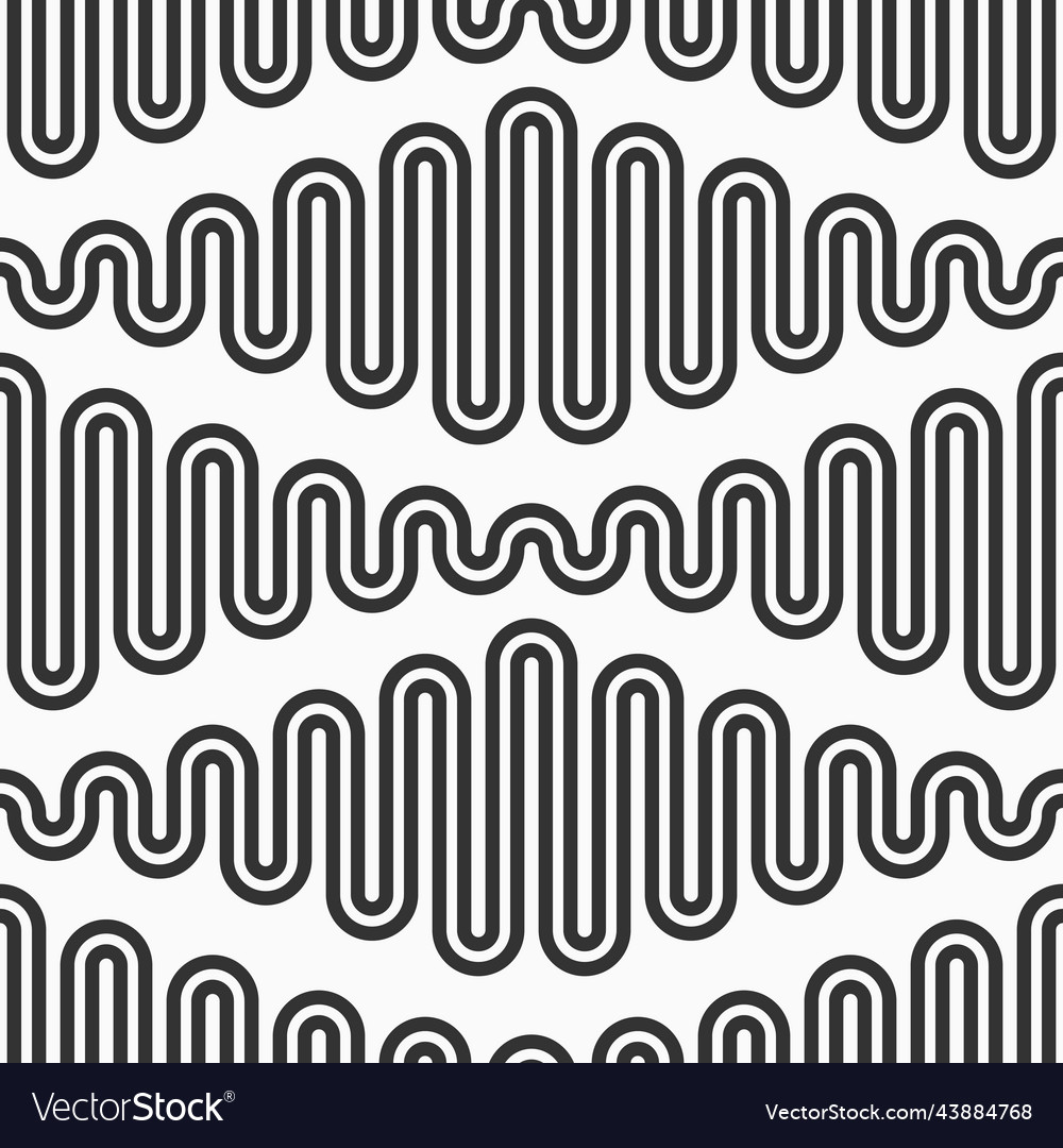 Abstract seamless pattern zigzag smooth lines