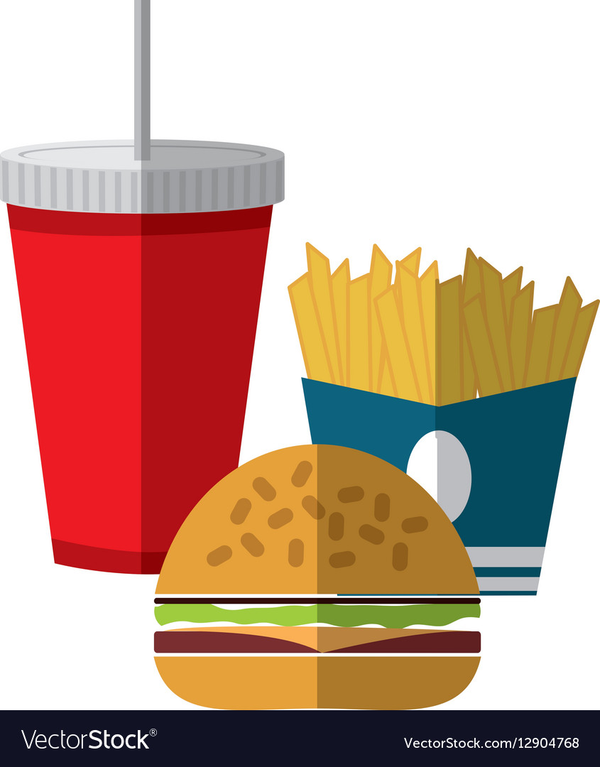 Fast food icon image Royalty Free Vector Image