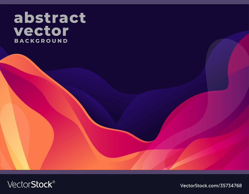 Multicolored waves abstract background