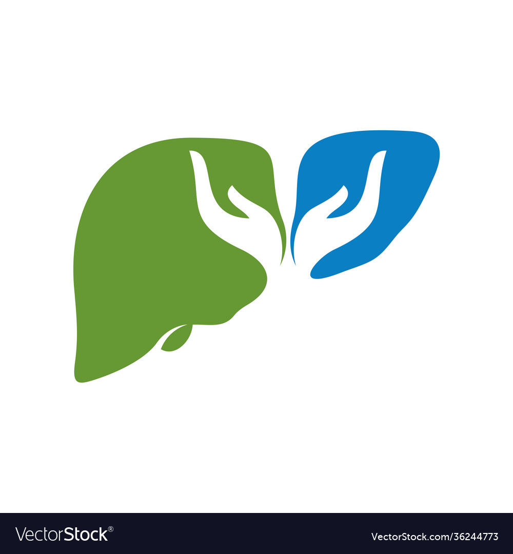 Care liver logo template creative