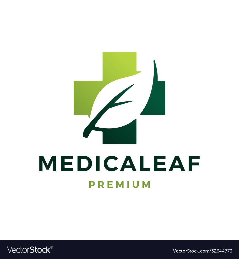 Medical leaf health herbal logo icon